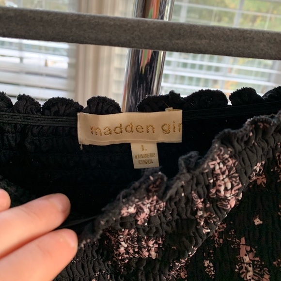 NWT Madden Girl Juniors Floral Two-Piece Top and Skirt Set- Size Large - Picture 6 of 8